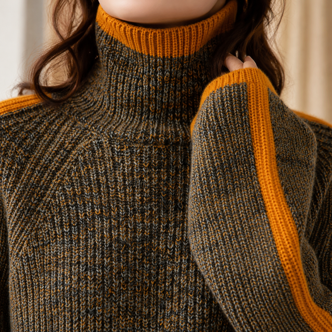 Romy-Pearl Turtleneck Sweater - Lead Product Detail