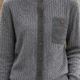 Ascelin-Lane Cable Knit Cardigan - Lead Product Detail