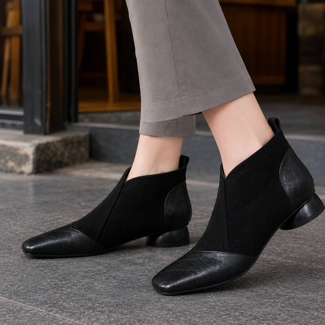 Giuliani Suede Boots - Lead Product Detail