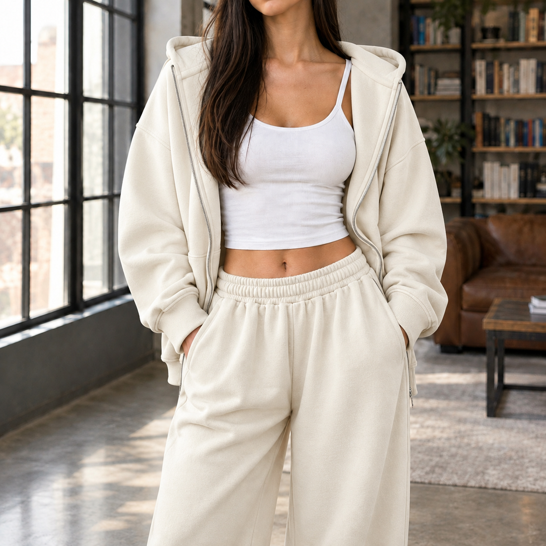 Clarisse-Louise Relaxed Set - Off White