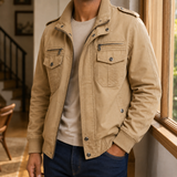 Caspian-York Bomber Jacket - Beige