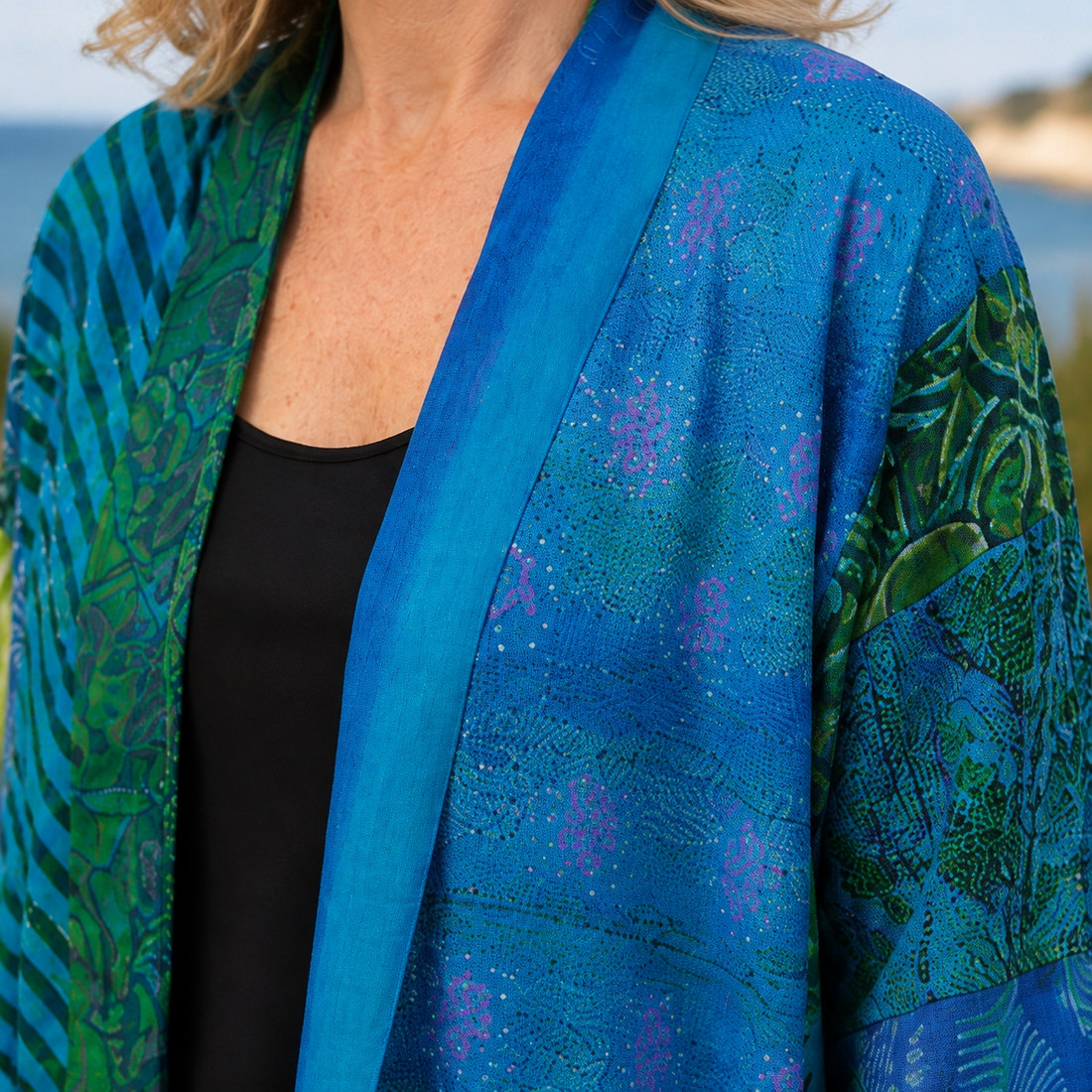 Celine-Sage Patchwork Cardigan - Lead Product Detail