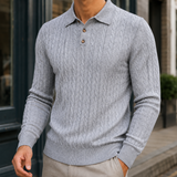 Lucian-Reid Cable Knit Sweater - Gray