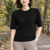 Alba-Louise Crew Neck Sweater - Black