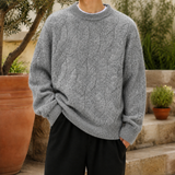 Ulric-Reid Cable Sweater - Gray