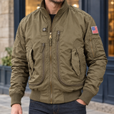 Amaury-James Aviator Jacket - Khaki