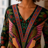 Harriet V-Neck Blouse - Lead Product Detail