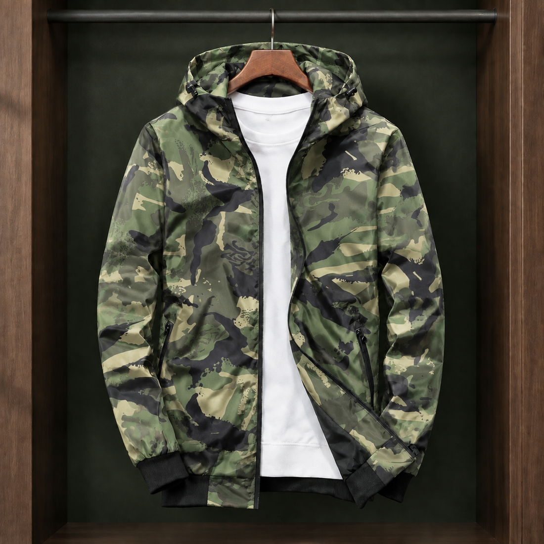 Arthur-York Camouflage Jacket - Camo Green