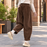 Capucine-Mae Relaxed Barrel Pants - Brown