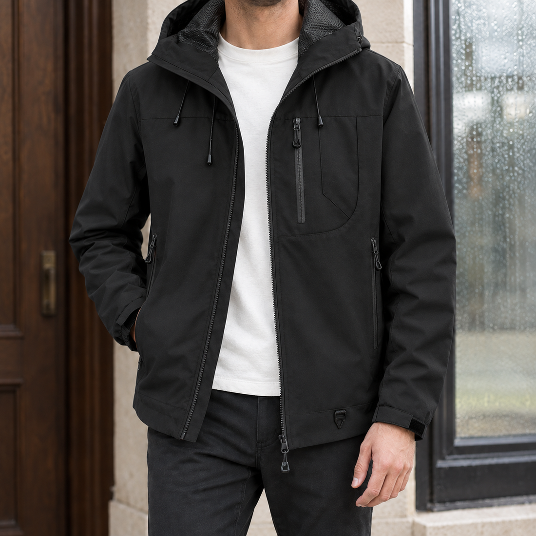 Tyler-West Hooded Jacket - Xuanwu Black