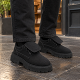 Montalto-Capri Suede Derby Shoes - Black