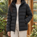 Bettina-Mae Hooded Puffer Jacket - Black