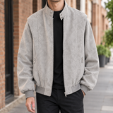 Caspian-Rhys Stand Collar Jacket - Gray