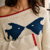 Josephine Fish Intarsia Sweater - Lead Product Detail