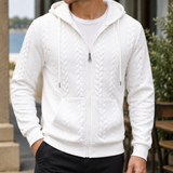 Gideon Textured Hoodie - White