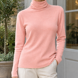 Abigail-Jane Cashmere Turtleneck - Pink