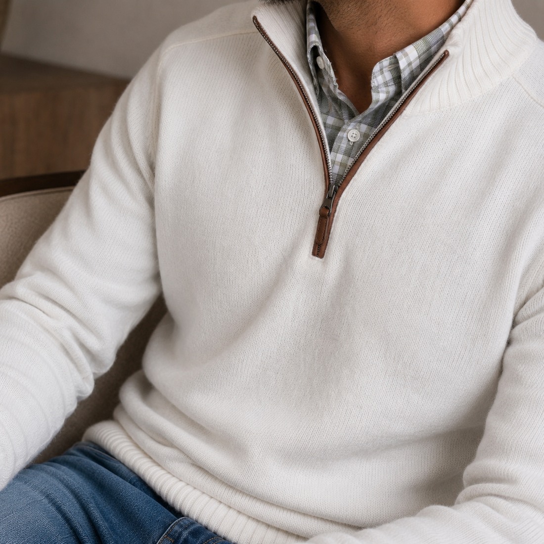 Matteo Quarter Zip Sweater - Lead Product Detail