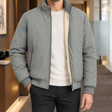 Oberon-Grant Stand Collar Jacket - Gray