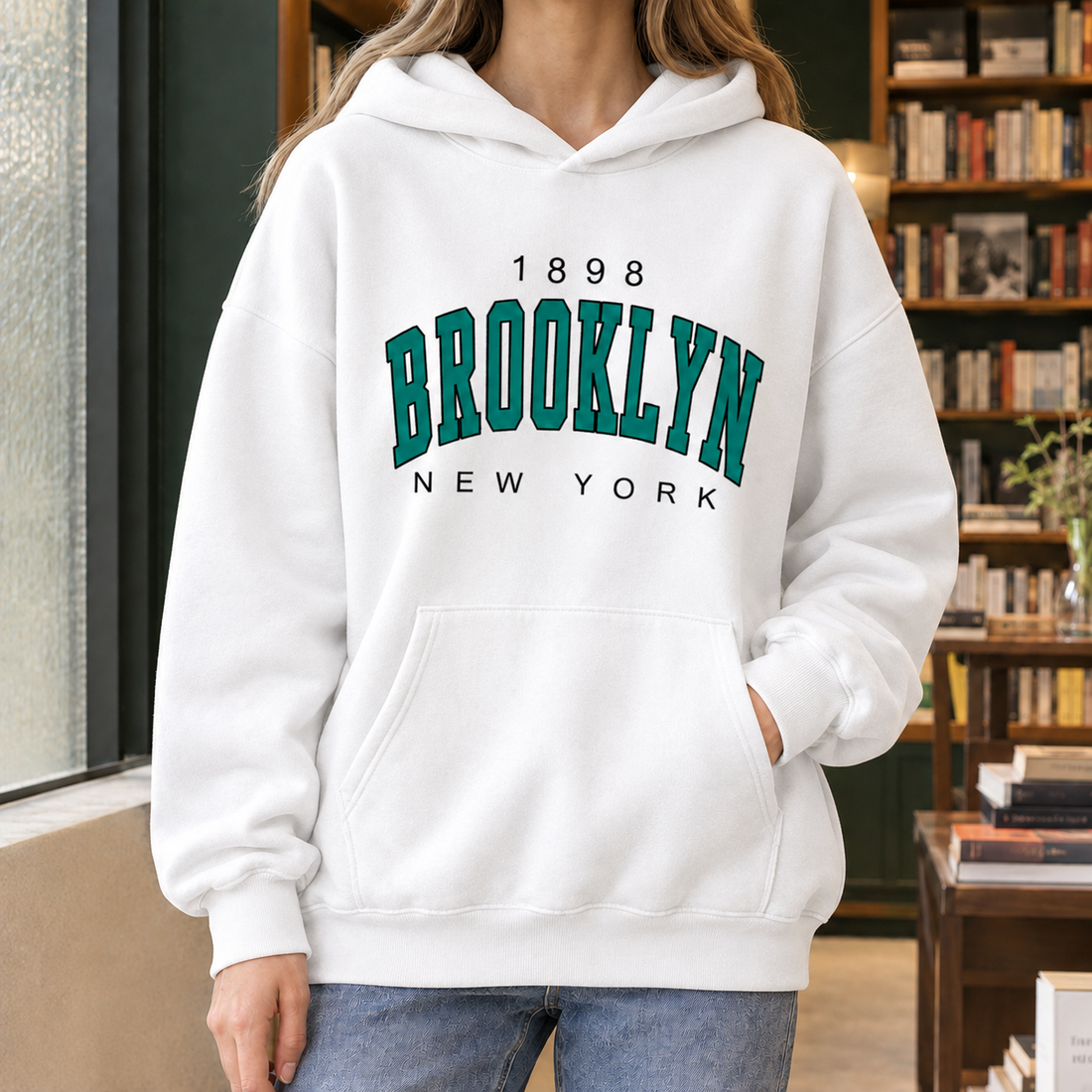 Lola Graphic Hoodie - White