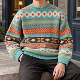 Reece Fair Isle Sweater - Blue