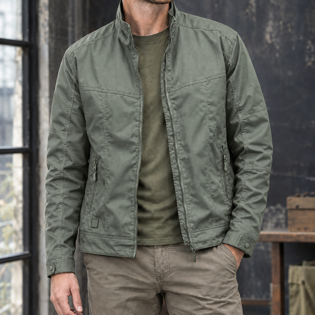 Gregoire-Scott Utility Jacket - Green