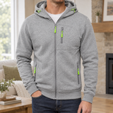 Nash-Ellis Zip Hoodie - Gray