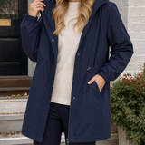 Ludovica Drawstring Jacket - Navy Blue