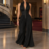 Nerissa-Hope Wide-Leg Jumpsuit - Black