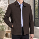 Andrew-Tate Point Collar Jacket - Coffee