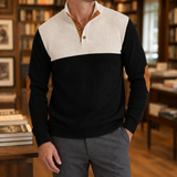Rocco-Rhys High Collar Sweater - Black