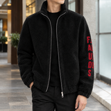 Warrick-Stone Textured Jacket - Black