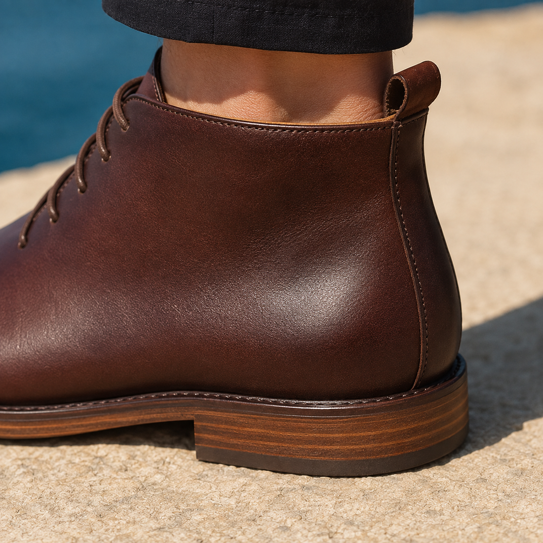 Borrelli Leather Boots - Lead Product Detail