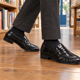 Assisi Apron Loafers - Black