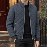 Theodore-Stone Quilted Jacket - Gray