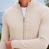 Torin Cable Knit Sweater - Lead Product Detail