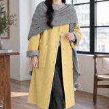 Harriet-Rose Wool Coat - Yellow