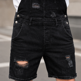 Caleb Distressed Denim Overalls - Lead Product Detail