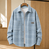 Peregrine Plaid Overshirt - Blue