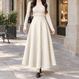 Shannon-Eve High-Waisted Skirt - Apricot