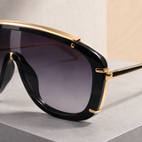 Amos Sculptural Sunglasses - Lead Product Detail