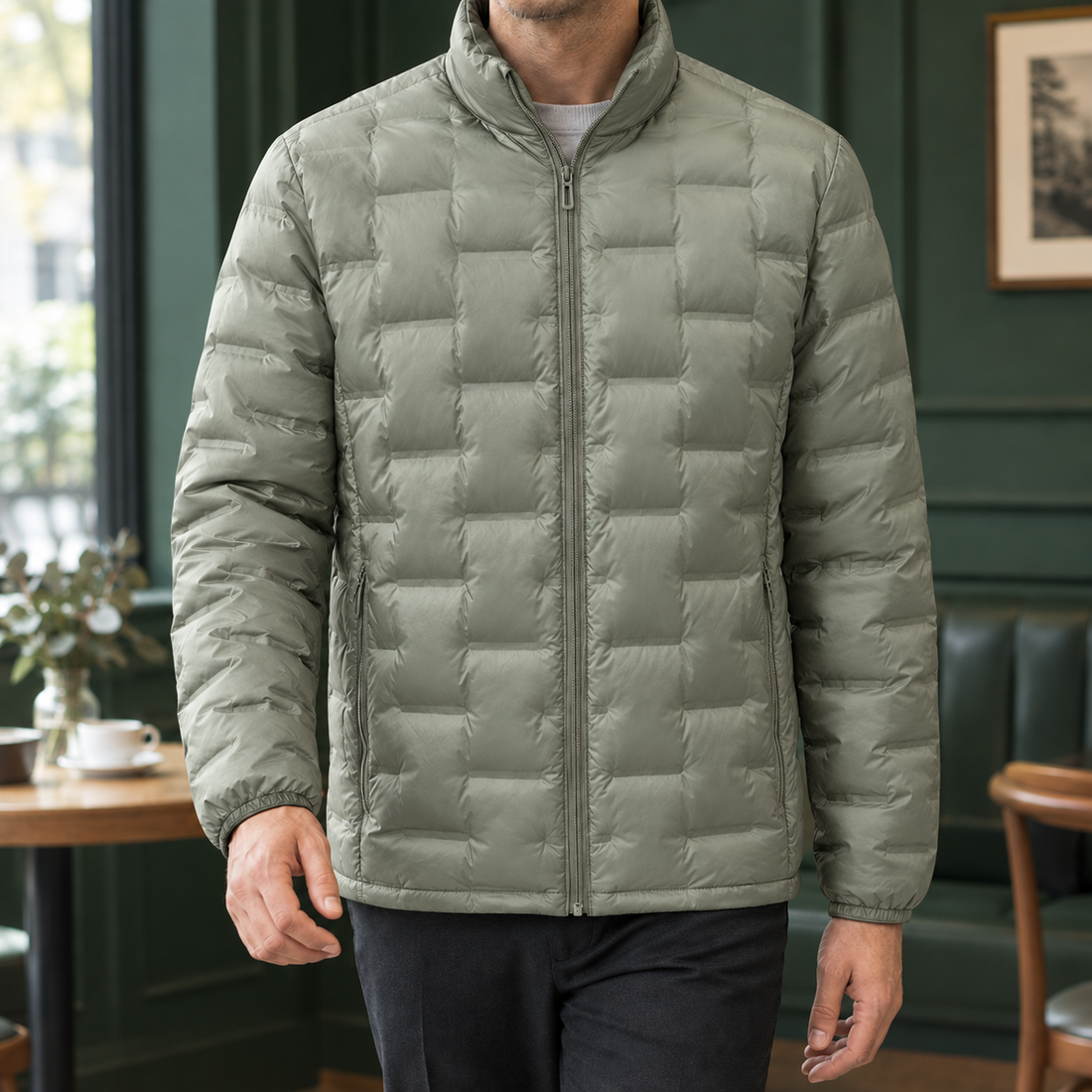 Celestin Puffer Jacket - Grass Green