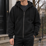 Jules-Hayes Zip Hoodie - Black