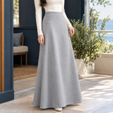 Giselle-Faye A-Line Skirt - Light Gray
