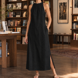 Vera-Kate Lace Panel Dress - Black