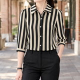 Ancelin Striped Blouse - Khaki