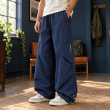 Cooper Wide Leg Pants - Navy Blue
