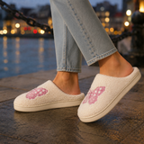 Graziani Embroidered Slippers - Pink