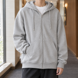 Harvey Hooded Zip Hoodie - Gray