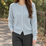 Diantha-Rae Textured Cardigan - Cloud Water Blue