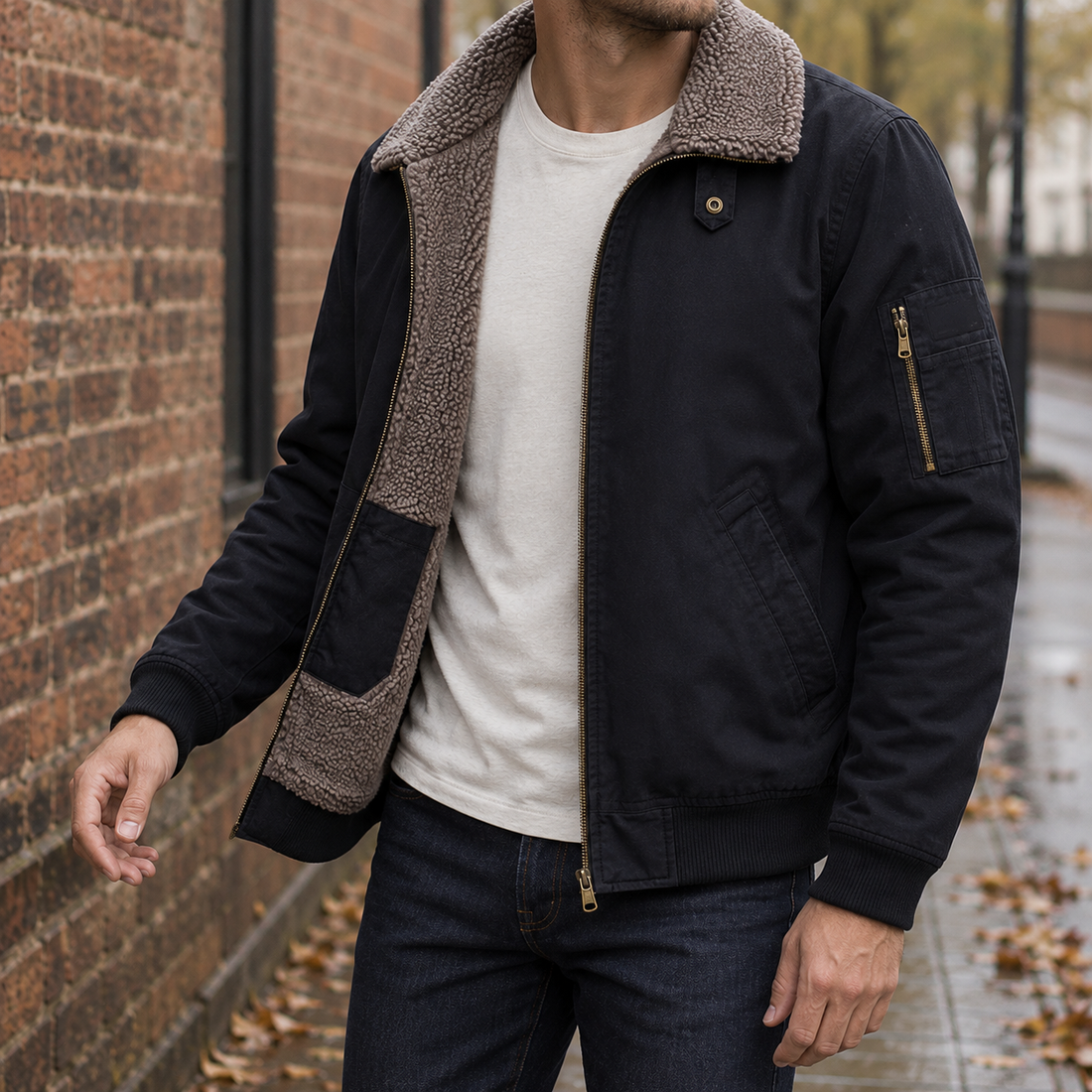 Alastair-Dean Pilot Jacket - Black